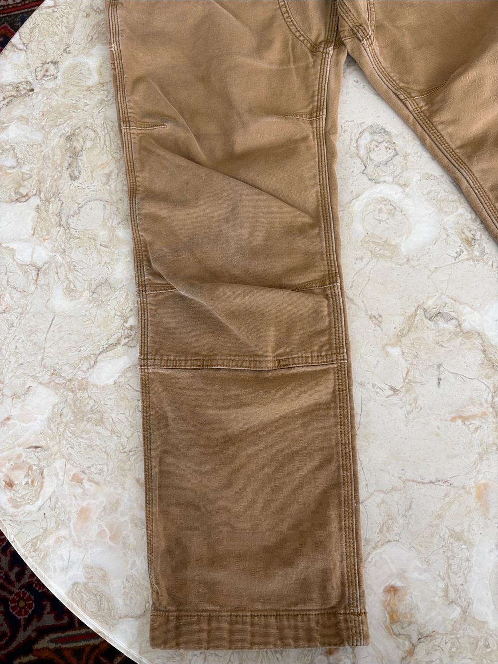 Carhartt Double Knee Relaxed Fit Work Pants – 32x30 – Tan/Khaki – Rugged Utility - Picture 12 of 13